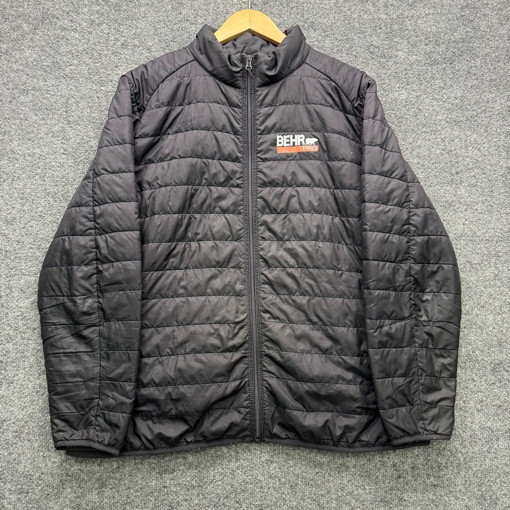 CORE365 Warm Logik Puffer Jacket Womens 2XL Black Long Sleeve Insulated Outdoor